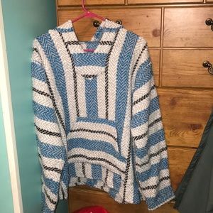 multicolored baja hoodie